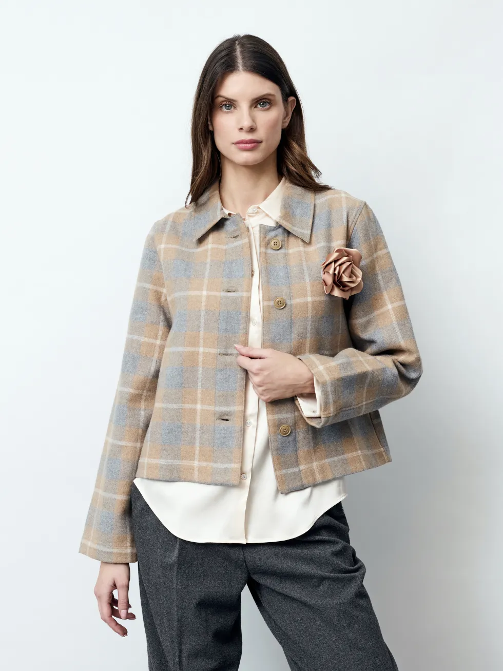 GRAZIA - Langarm Damen Jacke, gewebt